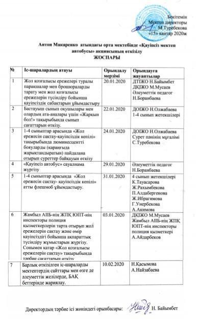 АКЦИЯ ЖОСПАРЫ